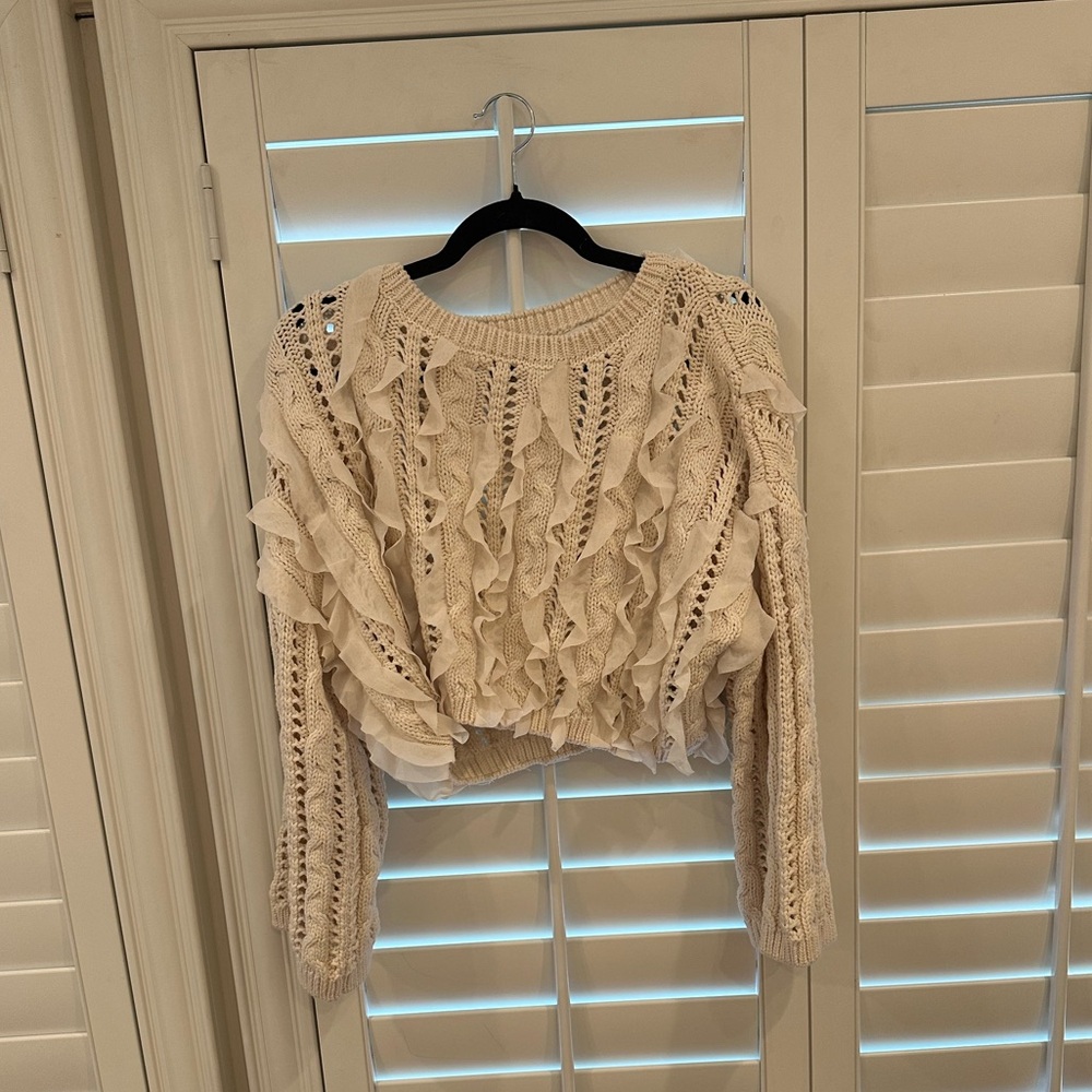 Zara Ruffled Sweater - Picture 2 of 5